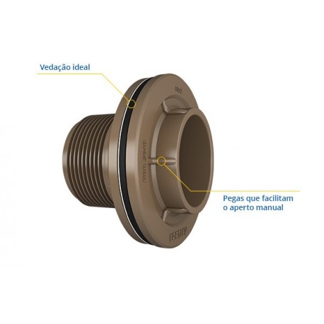 ADAPTADOR SOLDÁVEL 32MM CAIXA D"AGUA FORTLEV