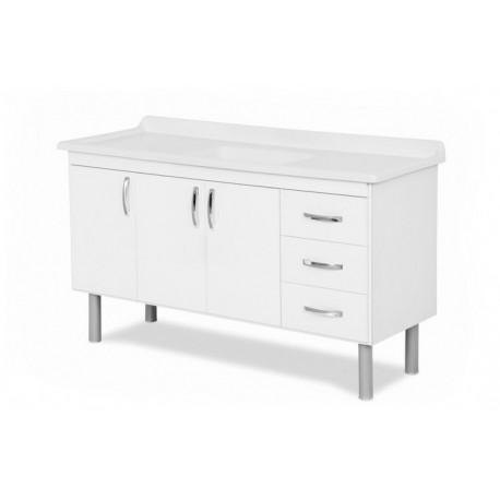 GABINETE COZINHA 1,50 METROS TOQUIO PRETO A.J RORATO