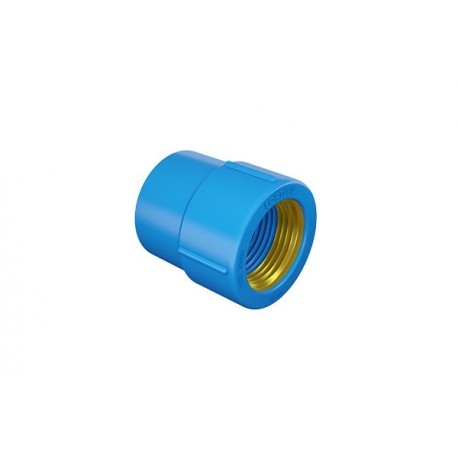 LUVA SOLDÁVEL 25 X 1/2" AZUL COM BUCHA LATÃO FORTLEV