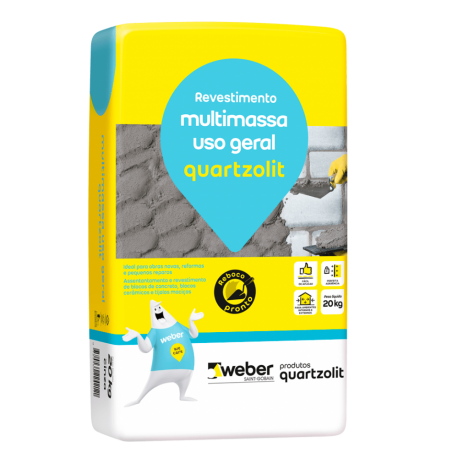 ARGAMASSA MULTIMASSA USO GERAL 20KG QUARTZOLIT