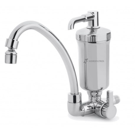 TORNEIRA COM FILTRO POP BICA MÓVEL CROMADA HIDROFILTROS