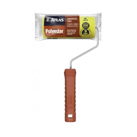 ROLO 406/9A POLYESTER AMARELO 09CM PINCÉIS ATLAS