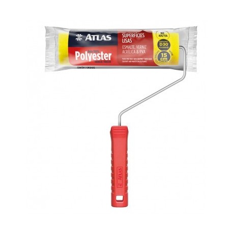 ROLO 406/15A POLYESTER AMARELO 15CM PINCÉIS ATLAS