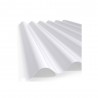 TELHA PLÁSTICA POLIPROPILENO 183X110 BRANCA LEITOSA LUX TELHAS