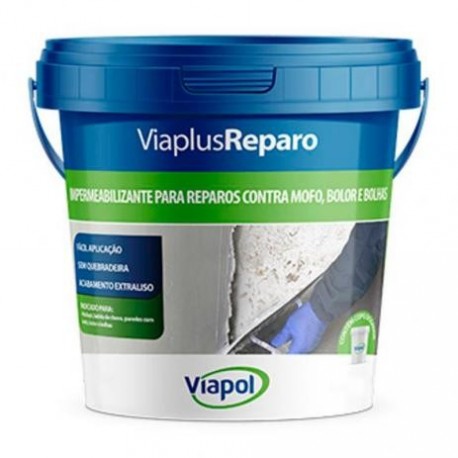 VIAPLUS REPARO 04 KG IMPERMEABILIZANTE PAREDE VIAPOL