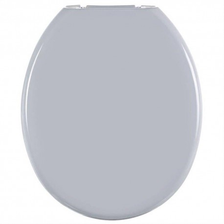 ASSENTO UNIVERSAL POLIPROPILENO EVOLUTION SOFT CLOSE CINZA CLARO PRATA TUPAN