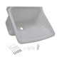 TANQUE PLÁSTICO 49X43 TQ0 CZ2 15 LITROS COR CINZA CLARO ASTRA