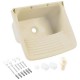 TANQUE PLÁSTICO 49X43 TQ0 BG8 15 LITROS COR BEGE ASTRA