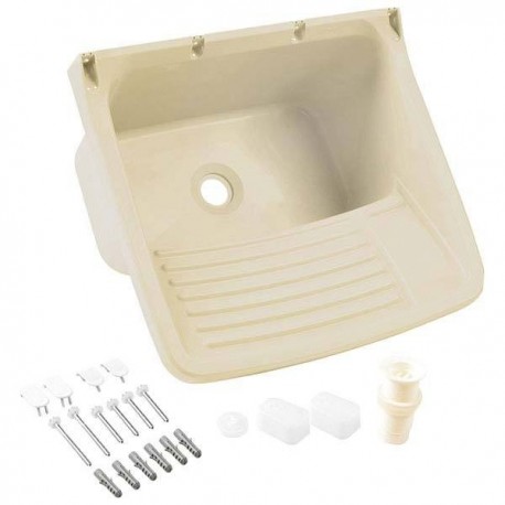 TANQUE PLÁSTICO 49X43 TQ0 BG8 15 LITROS COR BEGE ASTRA