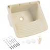 TANQUE PLÁSTICO 49X43 TQ0 BG8 15 LITROS COR BEGE ASTRA