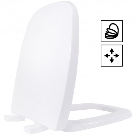 ASSENTO SANITÁRIO CITY/ART EVOLUTION SOFT CLOSE COR BRANCO TUPAN