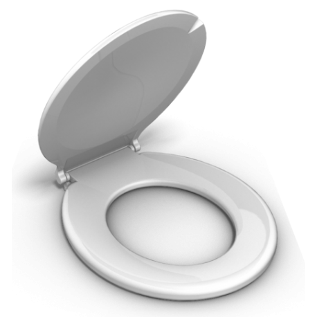 ASSENTO SANITÁRIO ALMOFADADO ESPECIAL ECONÔMICO BRANCO DURIN