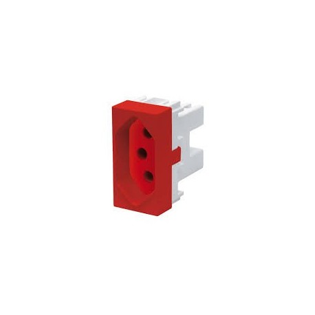 MÓDULO TOMADA 2P+T 20A 250V VERMELHA HABITAT FAME