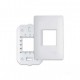 PLACA 2 TOMADAS 4X2 COM SUPORTE HABITAT FAME