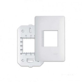 PLACA 2 TOMADAS 4X2 COM SUPORTE HABITAT FAME