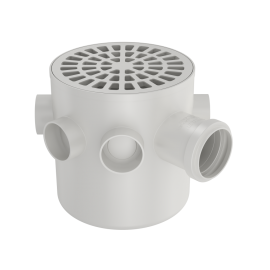 CAIXA SIFONADA 150X150X050 MM BRANCA FORTLEV