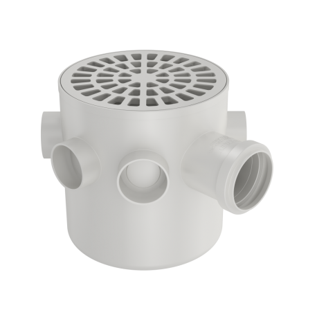 CAIXA SIFONADA 150X150X050 MM BRANCA FORTLEV