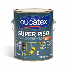 TINTA PARA PISO 3,6 LITROS COR BRANCO EUCATEX