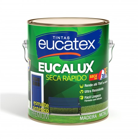 TINTA ESMALTE EUCALUX BRILHANTE 3,6 LITROS COR AZUL FRANÇA EUCATEX