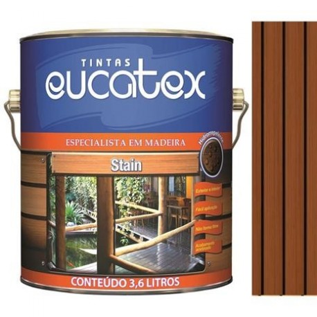 VERNIZ STAIN NATURAL 3,6 LITROS COR INCOLOR EUCATEX