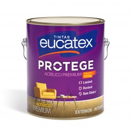 LÁTEX PROTEGE ACRÍLICO PREMIUM SEMIBRILHO 3,6 LITROS COR BRANCO EUCATEX