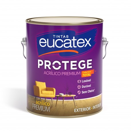 LÁTEX PROTEGE ACRÍLICO PREMIUM FOSCO 3,6 LITROS COR GELO EUCATEX