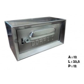 CAIXA CARTAS ALUMÍNIO FRENTE