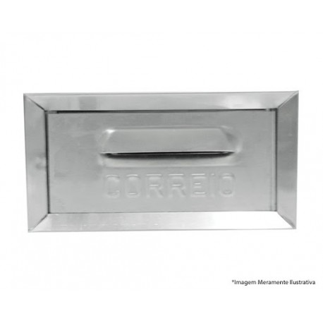 CAIXA CARTAS ALUMÍNIO ATRAS