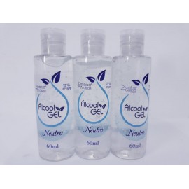 ÁLCOOL GEL 60 ML NEUTRO AROMAS PREMIUM