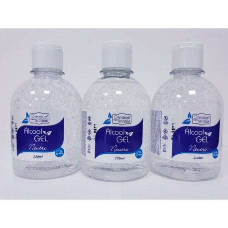 ÁLCOOL GEL 250 ML NEUTRO AROMAS PREMIUM