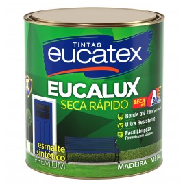 TINTA ESMALTE EUCALUX BRILHANTE 900 ML COR GRAFITE ESCURO EUCATEX