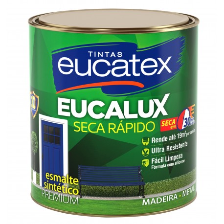 TINTA ESMALTE EUCALUX BRILHANTE 900 ML COR GRAFITE ESCURO EUCATEX