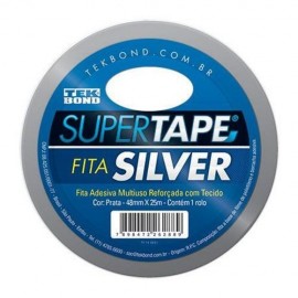 FITA ADESIVA SILVER TAPE 48X25M TEK BOND