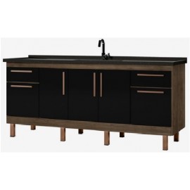 GABINETE COZINHA MM ATENAS 1.44 COBRE AVELATO/PRETO