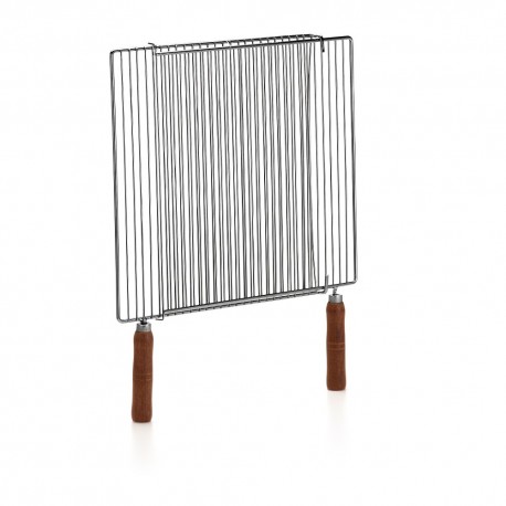 GRELHA CHURRASQUEIRA REGULAVEL CONCAVA DUPLA LIDER