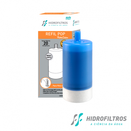 REFIL FILTRO TORNEIRA POP ORIGINAL HIDROFILTROS