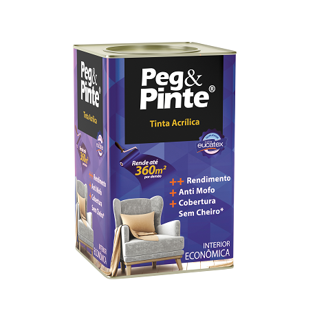 PEGPINTE ACRILICO ECONOMICO 18 LITROS COR MEXERICA EUCATEX