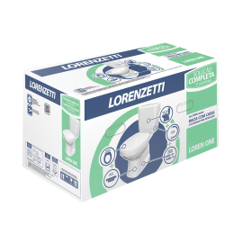 CONJUNTO LOUÇA LORENZETTI LOREN ONE COMBO BACIA COM CAIXA E ACESSORIOS