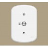 TOMADA ANTENA TV PARA CABO COAXIAL 75 COM PLACA SERIE BLANC FAME