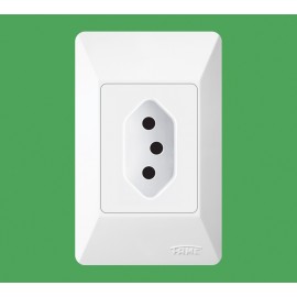 TOMADA 2P+T COM PLACA 20A/250V SISTEMA EXTERNO FAME