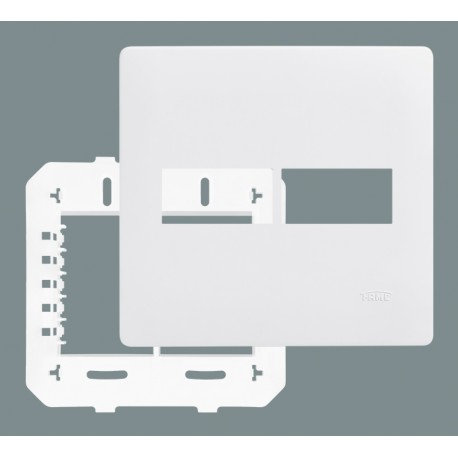PLACA COM SUPORTE 4X4 PARA 2 MODULOS HORIZONTAIS SERIE HABITAT FAME