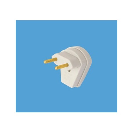 PLUGUE 2P SAIDA LATERAL 90º 10A/250V COM PRENSA CABO CINZA SOBREPOR FAME