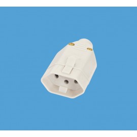 TOMADA 2P+T JUNCAO FEMEA 20A/250V CINZA SOBREPOR FAME