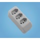 TOMADA MULTIPLA 2P+T 20A/250V TRIPLA CINZA FAME