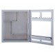 ARMÁRIO PLÁSTICO DE SOBREPOR A42 36 X 31 CM COR CINZA 2 ASTRA