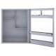 ARMÁRIO PLÁSTICO DE SOBREPOR A44 45.5 X 36.5 CM COR CINZA ASTRA