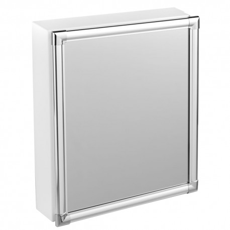 ARMARIO PLASTICO VERSATIL COM PERFIL DE ALUMINIO 36X45 AL44 COR BRANCA1 ASTRA