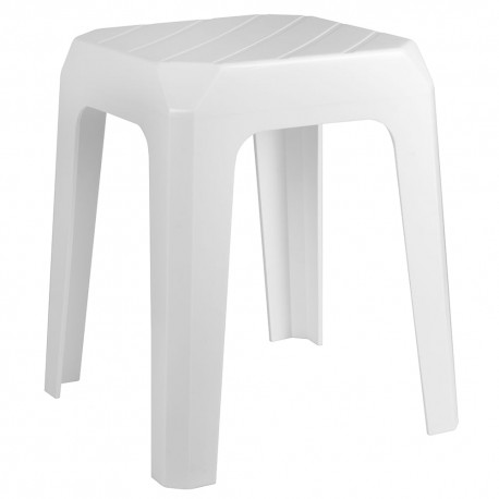BANQUETA PLASTICA 30X30X41,3 COR BRANCA ASTRA