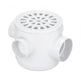 CAIXA SIFONADA 100X100X050 MM BRANCA HERC