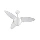 VENTILADOR TETO AIRES 3 PAS COM LUSTRE COR BRANCA 127V VENTISOL
